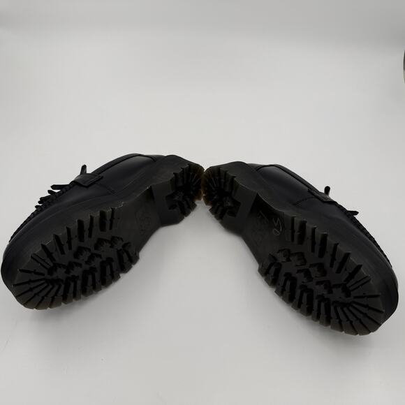 Dr. Martens Unisex Adrian Quad Black Leather Platform Loafers - Size 10 Men's - Picture 15 of 16